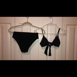 Hi-waisted bikini aerie bikini With ribbed top